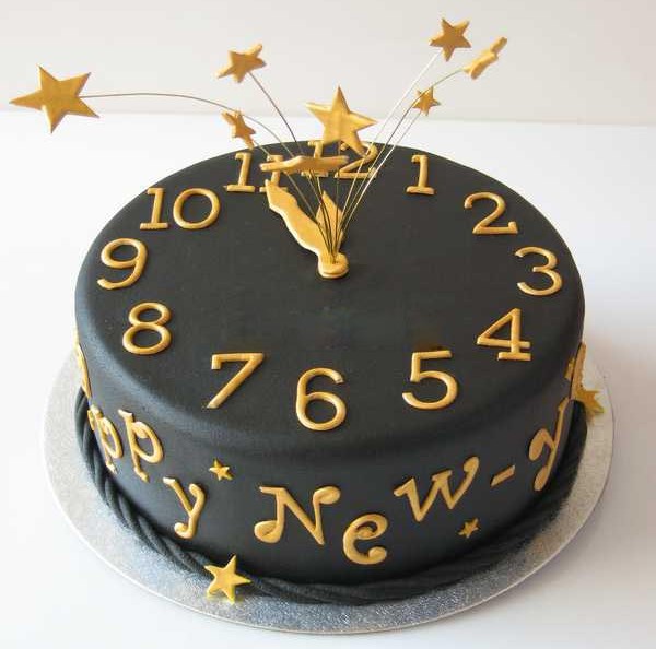 New Year Cake Designs 2015 4