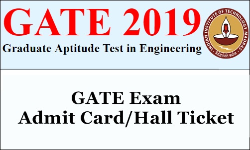 GATE 2019 Admit Card 