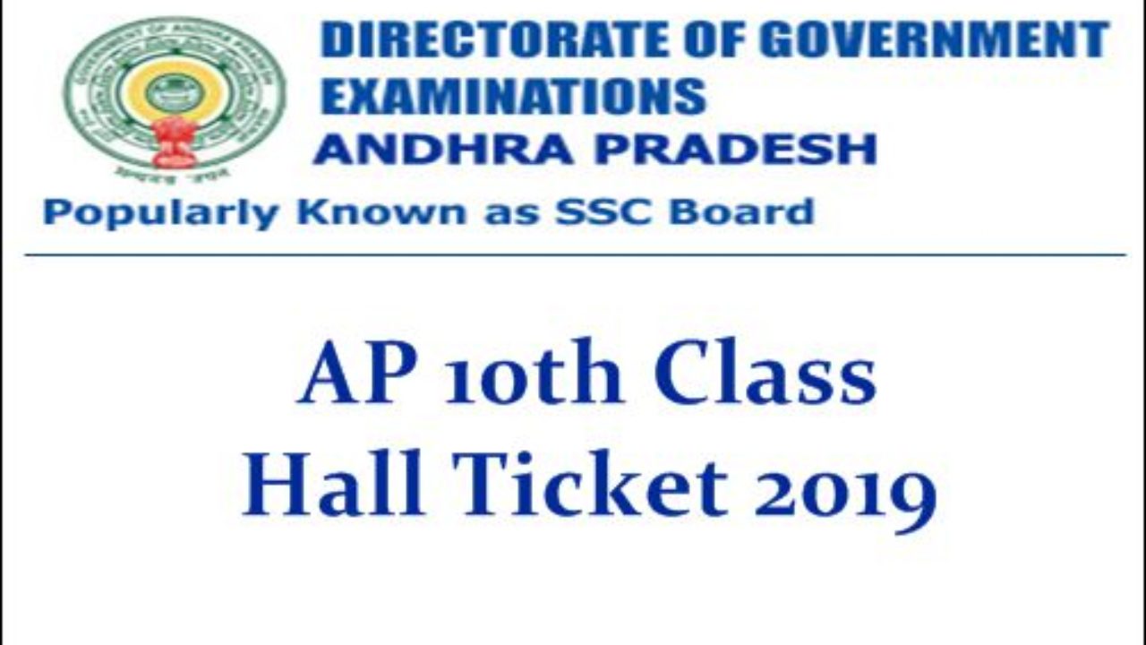 Ap 10th Class Hall Tickets 2019 Download Released Bseap Ssc