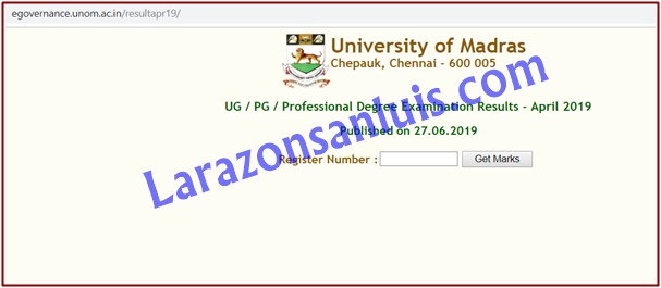 madras university results 2019
